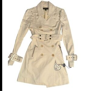 NEW ▶️ BLANC NOIR ◀️ Trench Coat  Size Smalll